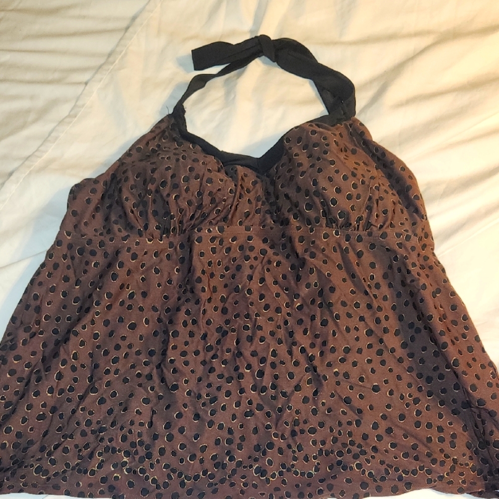Xhiliration Tankini Swimsuit Top Size 22W